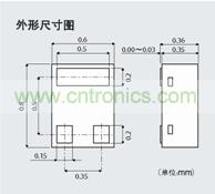 實現(xiàn)世界最小尺寸，大幅減少安裝面積