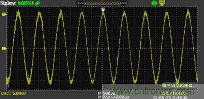 1KHz信號，測量值為913.894Hz
