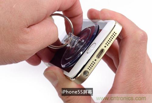 土豪金iPhone 5S拆解：內(nèi)部結(jié)構(gòu)升級(jí)，維修難度增加