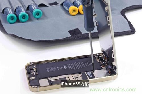 土豪金iPhone 5S拆解：內(nèi)部結(jié)構(gòu)升級(jí)，維修難度增加