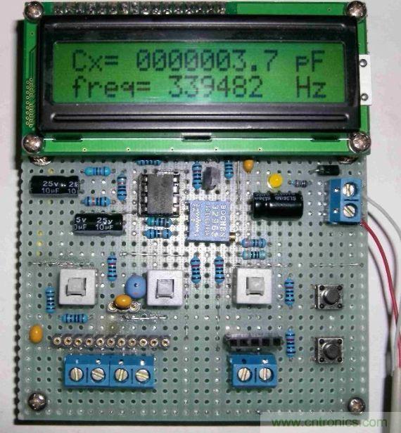 DIY集電容、電感和頻率為一體的測(cè)量?jī)x器