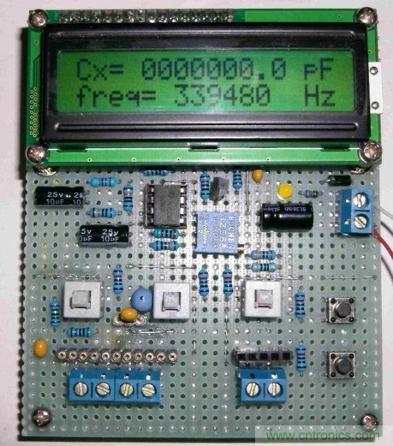 DIY集電容、電感和頻率為一體的測(cè)量?jī)x器