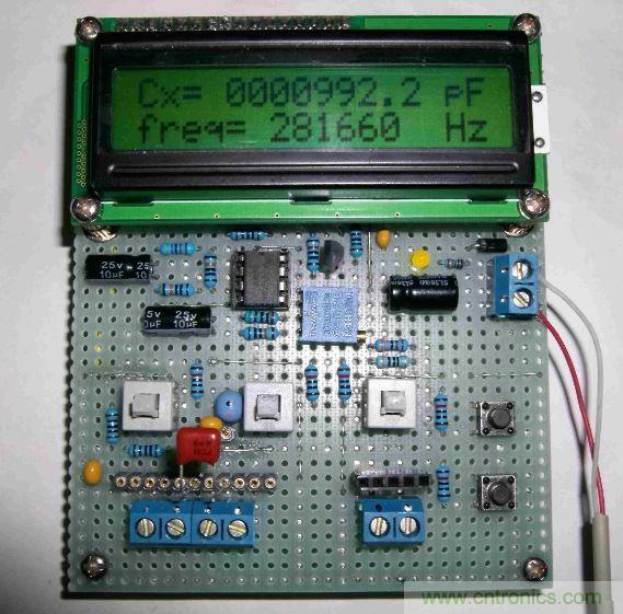 DIY集電容、電感和頻率為一體的測(cè)量?jī)x器
