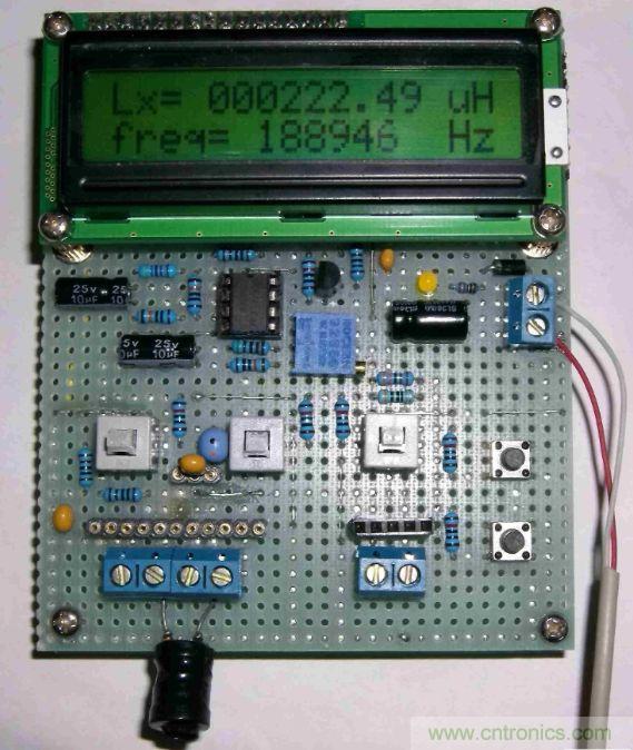 DIY集電容、電感和頻率為一體的測(cè)量?jī)x器