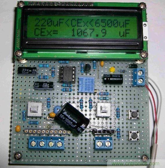 DIY集電容、電感和頻率為一體的測(cè)量?jī)x器