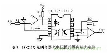 隔離放大器的寵兒:LOC11X線性光耦合器