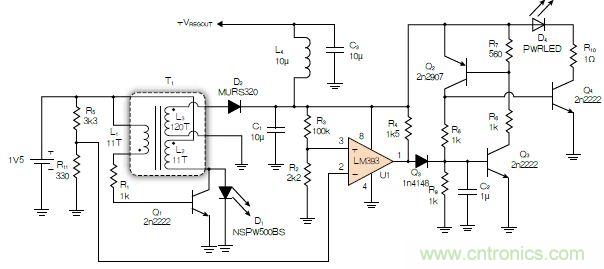神級(jí)反激式開(kāi)關(guān)電源，在1.1V電壓下點(diǎn)亮了HBLED燈！