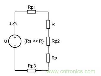 帶簡單的阻性負載電流監(jiān)視功能的典型電源控制應(yīng)用。