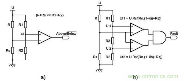 惠斯通電橋拓撲。