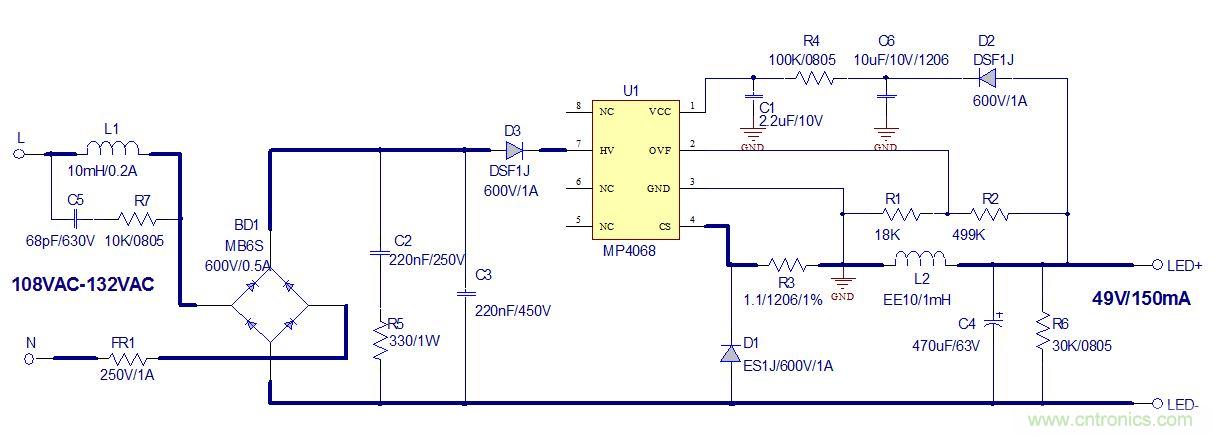 高兼容性、極簡的可控硅調(diào)光LED方案設(shè)計(jì)