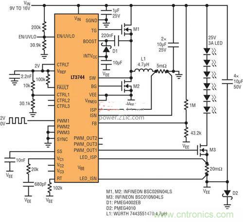 限制功率損耗？把同步降壓LED驅動器當成升壓轉換器行不行？