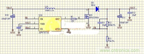 在MOS管G級和升壓芯片之間添加電阻有什么意圖？
