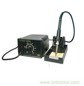 【導讀】電烙鐵作為電子工程師最常用的焊接工具，用好電烙鐵將會為我們的工作節(jié)省不少的時間。本文將通過準備工作、焊前處理、焊接技術對電烙鐵的使用進行詳細說明，當然還有非常關鍵的焊接技巧。  　　一、準備工作  　　1.新烙鐵使用前，應用細砂紙將烙鐵頭打光亮，通電燒熱，蘸上松香后用烙鐵頭刃面接觸焊錫絲，使烙鐵頭上均勻地鍍上一層錫。這樣做，可以便于焊接和防止烙鐵頭表面氧化。舊的烙鐵頭如嚴重氧化而發(fā)黑，可用鋼挫挫去表層氧化物，使其露出金屬光澤后，重新鍍錫，才能使用。 1 　　電烙鐵要用220V交流電源，使用時要特別注意安全。應認真做到以下幾點：  　　電烙鐵插頭最好使用三極插頭。要使外殼妥善接地。  　　使用前，應認真檢查電源插頭、電源線有無損壞。并檢查烙鐵頭是否松動。  　　電烙鐵使用中，不能用力敲擊。要防止跌落。烙鐵頭上焊錫過多時，可用布擦掉。不可亂甩，以防燙傷他人。  　　焊接過程中，烙鐵不能到處亂放。不焊時，應放在烙鐵架上。注意電源線不可搭在烙鐵頭上，以防燙壞絕緣層而發(fā)生事故。  　　使用結束后，應及時切斷電源，拔下電源插頭。冷卻后，再將電烙鐵收回工具箱。  　　2、焊錫和助焊劑  　　焊接時，還需要焊錫和助焊劑。  　?。?）焊錫：焊接電子元件，一般采用有松香芯的焊錫絲。這種焊錫絲，熔點較低，而且內含松香助焊劑，使用極為方便。  　?。?）助焊劑：常用的助焊劑是松香或松香水（將松香溶于酒精中）。使用助焊劑，可以幫助清除金屬表面的氧化物，利于焊接，又可保護烙鐵頭。焊接較大元件或導線時，也可采用焊錫膏。但它有一定腐蝕性，焊接后應及時清除殘留物。  　　3、輔助工具  　　為了方便焊接操作常采用尖嘴鉗、偏口鉗、鑷子和小刀等做為輔助工具。應學會正確使用這些工具。  　　尖嘴鉗 偏口鉗 鑷子 小刀 　　二、焊前處理  　　焊接前，應對元件引腳或電路板的焊接部位進行焊前處理。  　　1、清除焊接部位的氧化層  　　可用斷鋸條制成小刀。刮去金屬引線表面的氧化層，使引腳露出金屬光澤。  　　印刷電路板可用細紗紙將銅箔打光后，涂上一層松香酒精溶液。  　　2、元件鍍錫  　　在刮凈的引線上鍍錫?？蓪⒁€蘸一下松香酒精溶液后，將帶錫的熱烙鐵頭壓在引線上，并轉動引線。即可使引線均勻地鍍上一層很薄的錫層。導線焊接前，應將絕緣外皮剝去，再經(jīng)過上面兩項處理，才能正式焊接。若是多股金屬絲的導線，打光后應先擰在一起，然后再鍍錫。  　　刮去氧化層 均勻鍍上一層錫 　　三、焊接技術  　　做好焊前處理之后，就可正式進行焊接。  　　1、焊接方法。  　　焊接 檢查 剪短  　?。?）右手持電烙鐵。左手用尖嘴鉗或鑷子夾持元件或導線。焊接前，電烙鐵要充分預熱。烙鐵頭刃面上要吃錫，即帶上一定量焊錫。  　?。?）將烙鐵頭刃面緊貼在焊點處。電烙鐵與水平面大約成60℃角。以便于熔化的錫從烙鐵頭上流到焊點上。烙鐵頭在焊點處停留的時間控制在2～3秒鐘。  　　（3）抬開烙鐵頭。左手仍持元件不動。待焊點處的錫冷卻凝固后，才可松開左手。  　　（4）用鑷子轉動引線，確認不松動，然后可用偏口鉗剪去多余的引線。  　　2、焊接質量  　　焊接時，要保證每個焊點焊接牢固、接觸良好。要保證焊接質量。  　　良好的焊點應是錫點光亮，圓滑而無毛刺，錫量適中。錫和被焊物融合牢固。不應有虛焊和假焊。  　　虛焊是焊點處只有少量錫焊住，造成接觸不良，時通時斷。假焊是指表面上好像焊住了，但實際上并沒有焊上，有時用手一拔，引線就可以從焊點中拔出。這兩種情況將給電子制作的調試和檢修帶來極大的困難。只有經(jīng)過大量的、認真的焊接實踐，才能避免這兩種情況。  　　焊接電路板時，一定要控制好時間。太長，電路板將被燒焦，或造成銅箔脫落。從電路板上拆卸元件時，可將電烙鐵頭貼在焊點上，待焊點上的錫熔化后，將元件拔出。  　　焊接時候助焊劑（松香和焊油）是關鍵，新鮮的松香和無腐蝕性的焊油可以幫助你很好的完成焊接，而且可以讓表面光潔漂亮，使用的時候可以多用點助焊劑  焊接技巧也是關鍵  　　在維修制作過程中，焊接工作是必不可少的。它不但要求將元件固定在電路板上，而且要求焊點必須牢固、圓滑，所以焊接技術的好壞直接影響到電子制作的成功與否，因此焊接技術是每一個電子制作愛好者必須掌握的基本功，現(xiàn)在將焊接的要點介紹一下：  　　1. 電烙鐵的選擇  　　電烙鐵的功率應由焊接點的大小決定，焊點的面積大，焊點的散熱速度也快，所以選用的電烙鐵功率也應該大些。一般電烙鐵的功率有20W 25W 30W 35W 50W 等等。選用30W左右的功率比較合適。  　　電烙鐵經(jīng)過長時間使用后，烙鐵頭部會生成一層氧化物，這時它就不容易吃錫，這時可以用銼刀銼掉氧化層，將烙鐵通電后等烙鐵頭部微熱時插入松香，涂上焊錫即可繼續(xù)使用，新買來的電烙鐵也必須先上錫然后才能使用。  　　2. 焊錫和助焊劑  　　選用低熔點的焊錫絲和沒有腐蝕性的助焊劑，比如松香，不宜采用工業(yè)焊錫和有腐蝕性的酸性焊油，最好采用含有松香的焊錫絲，使用起來非常方便。  　　3． 焊接方法  　　元件必須清潔和鍍錫，電子元件在保存中，由于空氣氧化的作用，元件引腳上附有一層氧化膜，同時還有其它污垢，焊接前可用小刀刮掉氧化膜，并且立即涂上一層焊錫（俗稱搪錫），然后再進行焊接。經(jīng)過上述處理后元件容易焊牢，不容易出現(xiàn)虛焊現(xiàn)象。 焊接的溫度和焊接的時間  　　焊接時應使電烙鐵的溫度高于焊錫的溫度，但也不能太高，以烙鐵頭接觸松香剛剛冒煙為好。焊接時間太短，焊點的溫度過低，焊點融化不充分，焊點粗糙容易造成虛焊，反之焊接時間過長，焊錫容易流淌，并且容易使元件過熱損壞元件。  　　焊接點的上錫數(shù)量  　　焊接點上的焊錫數(shù)量不能太少，太少了焊接不牢，機械強度也太差。而太多容易造成外觀一大堆而內部未接通。焊錫應該剛好將焊接點上的元件引腳全部浸沒，輪廓隱約可見為好。  　　注意烙鐵和焊接點的位置  　　初學者在焊接時，一般將電烙鐵在焊接處來回移動或者用力擠壓，這種方法是錯誤的。正確的方法是用電烙鐵的搪錫面去接觸焊接點，這樣傳熱面積大，焊接速度快。  　　4.焊接后的檢查  　　焊接結束后必須檢查有無漏焊、虛焊以及由于焊錫流淌造成的元件短路。虛焊較難發(fā)現(xiàn)，可用鑷子夾住元件引腳輕輕拉動，如發(fā)現(xiàn)搖動應立即補焊  　　電烙鐵的基本使用方法之二：  　　電烙鐵是電子焊接中最常用的工具，作用是將電能轉換成熱能對焊接點部位進行加熱焊接，其是否成功很大一部分是看對它的操控怎么樣了，因此某種角度上來說電烙鐵的使用依靠的是一種手法感覺。  　　一般來說，電烙鐵的功率越大，熱量越大，烙鐵頭的溫度也就越高。一般的晶體管、集成電路電子元器件焊接選用20W的內熱式電烙鐵足夠了，功率過大容易燒壞元件，因為二極管、三極管結點溫度超過 200℃就會燒壞。但以搭棚焊為主的膽機制作中，電烙鐵功率要大些，可在35W-45W中選擇，甚至可以更大。  　　值得注意的是，線路焊接時，時間不能太長也不能太短，時間過長也容易損壞，而時間太短焊錫則不能充分融化，造成焊點不光滑不牢固，還可能產(chǎn)生虛焊，一般來說最恰當?shù)臅r間必須在1.5s～4s內完成。  　　焊錫是一種易熔金屬，最常用的一般是焊錫絲。焊錫的作用是使元件引腳與印刷電路板的連接點連接在一起，焊錫的選擇對焊接質量有很大的影響。現(xiàn)在最常用的一般是含松香焊錫絲，但細分起來也頗有講究，其中真正不摻水份的含銀焊錫絲當然是上等品了。  　　另外值得一提的是吸錫器，其對于新手來說十分實用，初次使用電烙鐵總是容易將焊錫弄得到處都是，吸錫器則可以幫你把電路板上多余的焊錫處理掉。另外，吸錫器在拆除多腳集成電路器件時十分奏效有用，它能將焊點全部吸掉，而對于能熟練使用烙鐵的人來說就完全沒有必要了，用烙鐵完全可以代替其功能，將焊點熔掉就可以很容易的將元件取出。  　　焊接前，應對元件引腳或電路板的焊接部位進行焊前處理。  　　清除焊接部位的氧化層----可用斷鋸條制成小刀，刮去金屬引線表面的氧化層，使引腳露出金屬光澤。印刷電路板可用細紗紙將銅箔打光后，涂上一層松香酒精溶液。  　　元件鍍錫----在刮凈的引線上鍍錫?？蓪⒁€蘸一下松香酒精溶液后，將帶錫的熱烙鐵頭壓在引線上，并轉動引線。即可使引線均勻地鍍上一層很薄的錫層。導線焊接前，應將絕緣外皮剝去，再經(jīng)過上面兩項處理，才能正式焊接。若是多股金屬絲的導線，打光后應先擰在一起，然后再鍍錫。  　　做好焊前處理之后，就可正式進行焊接∶  　　（1）右手持電烙鐵。左手用尖嘴鉗或鑷子夾持元件或導線。焊接前，電烙鐵要充分預熱。烙鐵頭刃面上要吃錫，即帶上一定量焊錫。  　?。?）將烙鐵頭刃面緊貼在焊點處。電烙鐵與水平面大約成60℃角。以便于熔化的錫從烙鐵頭上流到焊點上。烙鐵頭在焊點處停留的時間控制在2～3秒鐘。  　　（3）抬開烙鐵頭。左手仍持元件不動。待焊點處的錫冷卻凝固后，才可松開左手。  　　（4）用鑷子轉動引線，確認不松動，然后可用偏口鉗剪去多余的引線。  　　焊接質量-----焊接時，要保證每個焊點焊接牢固、接觸良好。要保證焊接質量，其典型特征是錫點光亮，圓滑而無毛刺，錫量適中。錫和被焊物融合牢固，不應有虛焊和假焊。  　　虛焊是焊點處只有少量錫焊住，造成接觸不良，時通時斷。假焊是指表面上好像焊住了，但實際上并沒有焊上，有時用手一拔，引線就可以從焊點中拔出。  　　焊接電路板時，一定要控制好時間。太長，電路板將被燒焦，或造成銅箔脫落。從電路板上拆卸元件時，可將電烙鐵頭貼在焊點上，待焊點上的錫熔化后，將元件拔出。  　　如何拆換元件------其實拆換元件再簡單不過了，用吸焊器很容易就能完成，將元件管腳上的焊錫全部吸掉，這里告訴大家一個小訣竅，現(xiàn)在的電路板大多做工精細，焊錫使用很少，很難熔掉，那么我們可以加點焊錫在管腳上再去利用吸焊器就容易多了。  　　另一個方法就是前面提到的，直接使用電烙鐵熔掉焊錫，但這樣就存在不小的危險性，既要小心焊點沒完全被熔掉，又怕接觸的太久燒壞元件。常用的方法是在加溫的時候就用鑷子夾住元件外拉，當溫度達到時，元件就會被拉出，但切記不要太用力了，否則管腳斷在焊錫中就麻煩了。  　　當然，為保險起見，兩種方法結合起來使用是再好不過了，因為有時由于元件插孔太小，吸焊很難被吸干凈，此時撤走吸焊器就會粘住，故可以用電烙鐵加熱取掉。  　　焊接其實并沒那么可怕，或許對新手來說，初試比較難以掌握，然而練得多也就自然熟練了?？傊?，對于喜愛動手的發(fā)燒友來說，只要你多多實踐那么掌握其中的竅門是早晚的事。