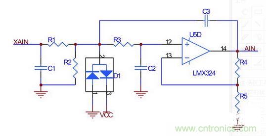 橫擺角速度、縱向/橫向加速度傳感器接口電路