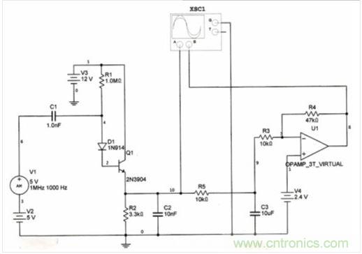 帶AGC輸出的改進型調幅檢波器。