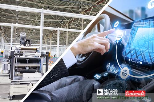 貿(mào)澤聯(lián)手Analog Devices與Coilcraft推出降噪解決方案，有效抑制汽車和工業(yè)應(yīng)用中的EMI干擾