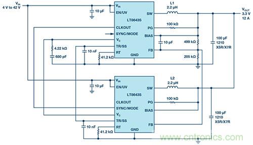42 V、6 A（峰值7 A）、超低EMI輻射、高效率降壓型穩(wěn)壓器