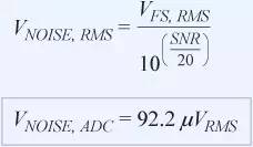 信號鏈中放大器噪聲對總噪聲有多少貢獻？