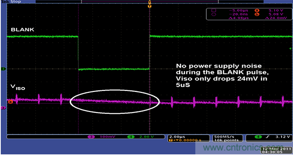 利用isoPower器件屏蔽電源，從而提高精度