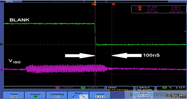 利用isoPower器件屏蔽電源，從而提高精度