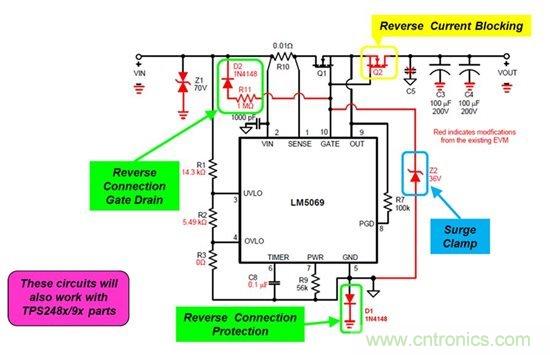 針對(duì)反向連接、浪涌鉗位以及反向電流保護(hù)進(jìn)行防御