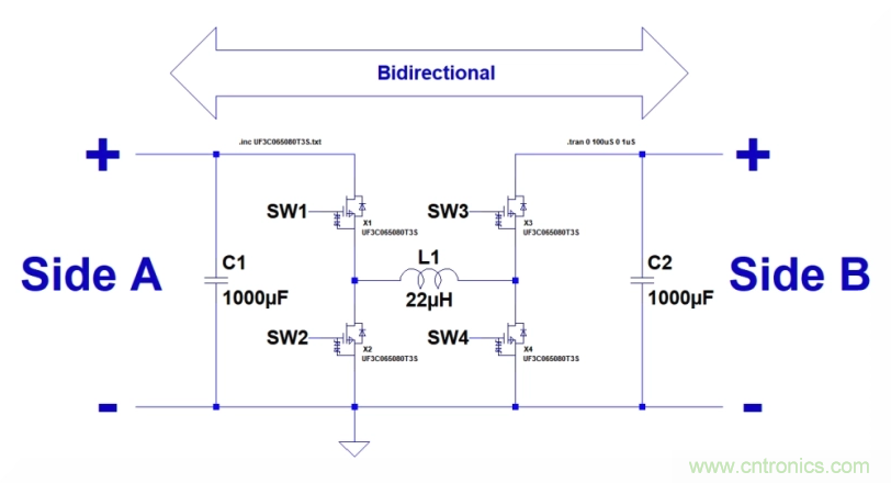 如何使用碳化硅MOSFET設(shè)計(jì)雙向降壓-升壓轉(zhuǎn)換器？