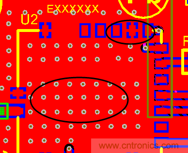 如何引腳接地十字焊盤，過孔完全接地?
