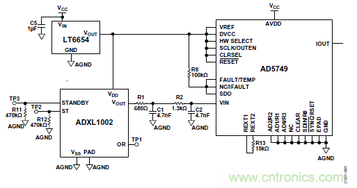 10kHz MEMS加速度計，提供4mA至20mA輸出，適合狀態(tài)監(jiān)控應(yīng)用