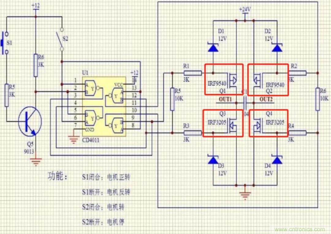 用H橋驅(qū)動直流電機的效率計算方法 用H橋驅(qū)動直流電機的效率計算方法