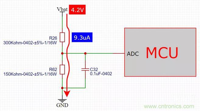 電池電壓偵測電路&ldquo;踩坑&rdquo;：分壓電阻的精度竟然是5%，不是1%