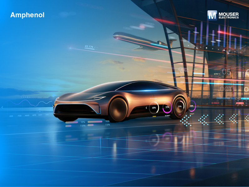 貿(mào)澤電子與Amphenol聯(lián)合推出全新電子書(shū)探索連接技術(shù)在電動(dòng)汽車(chē)和電動(dòng)垂直起降飛行器中的作用